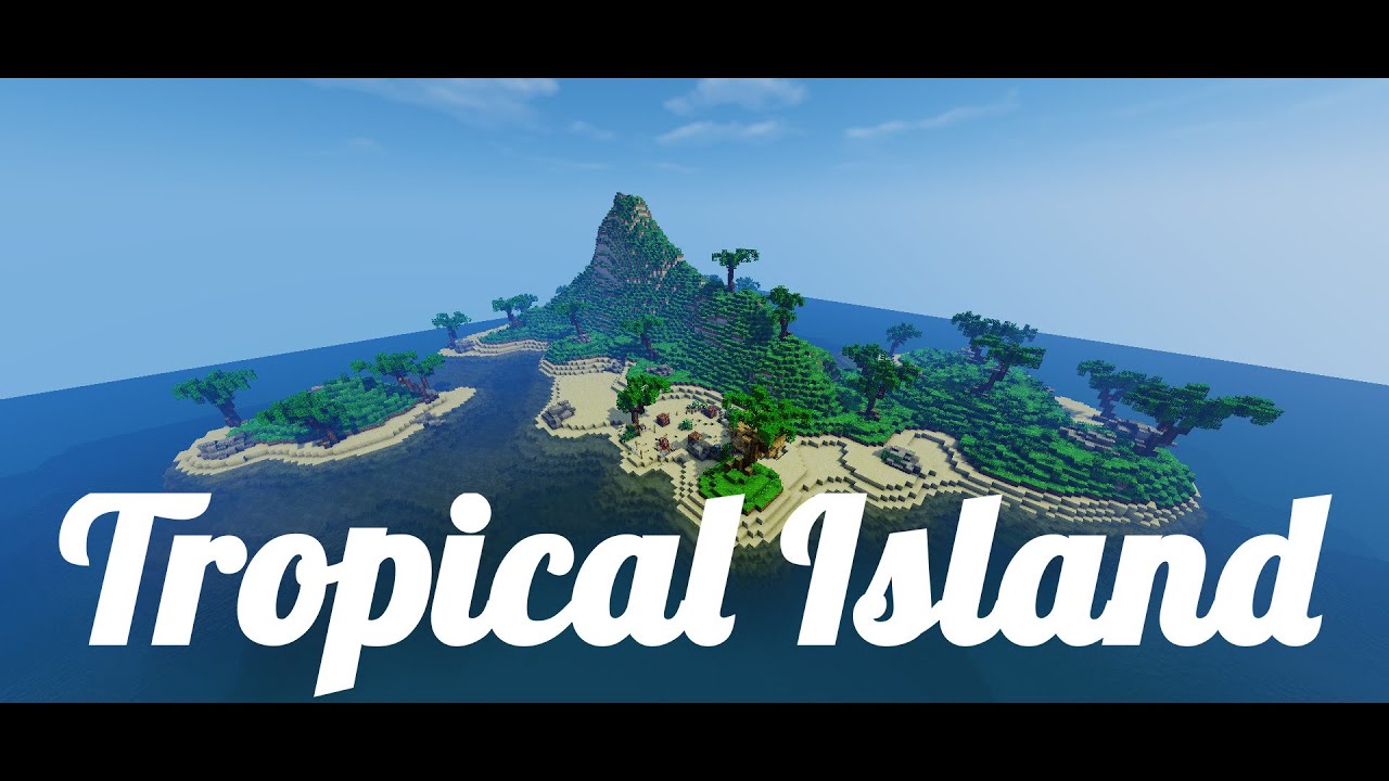 minecraft tropical island
